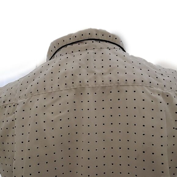 Dana point vintage retro polka dot sleepwear pajama top collared button up   sho - Picture 2 of 5